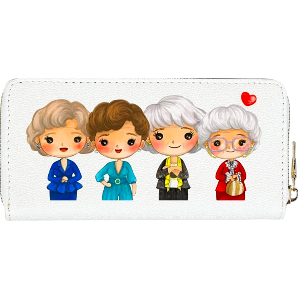 Golden Girls Chibi Zip-Around Wallet